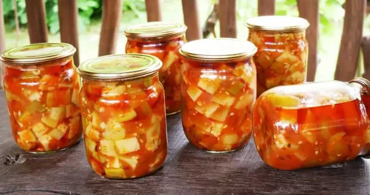 Rețetă de dovlecei la borcan