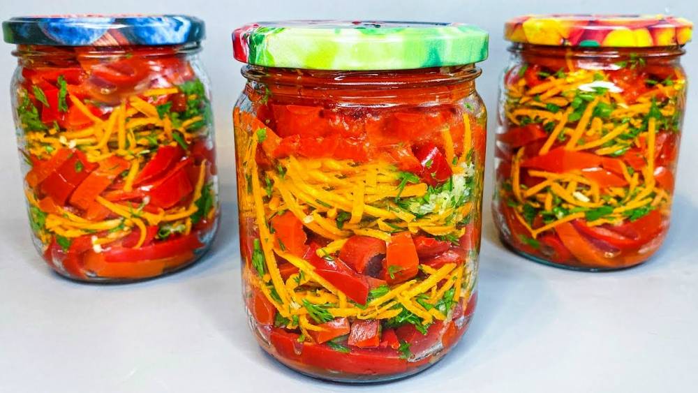 Fâșii de ardei gras pentru iarnă - Rețeta mea prefeată de legume la borcan