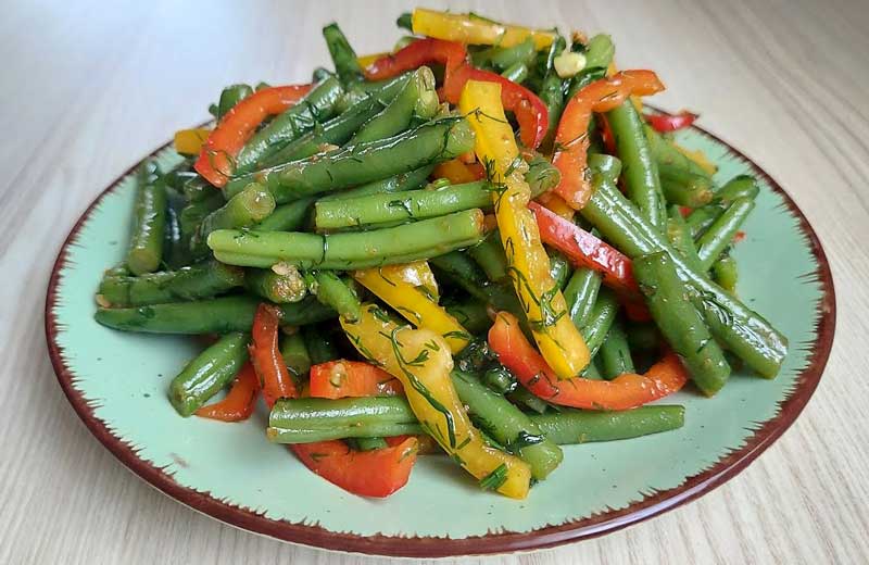Fasole verde cu ardei gras - O rețetă foarte rapidă