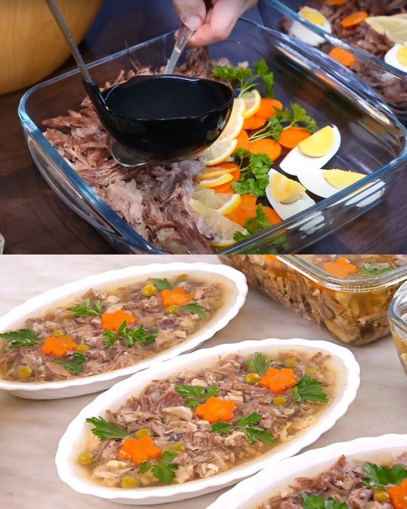 Piftie din carne de porc: Rețeta mea pentru o piftie limpede și delicioasă
