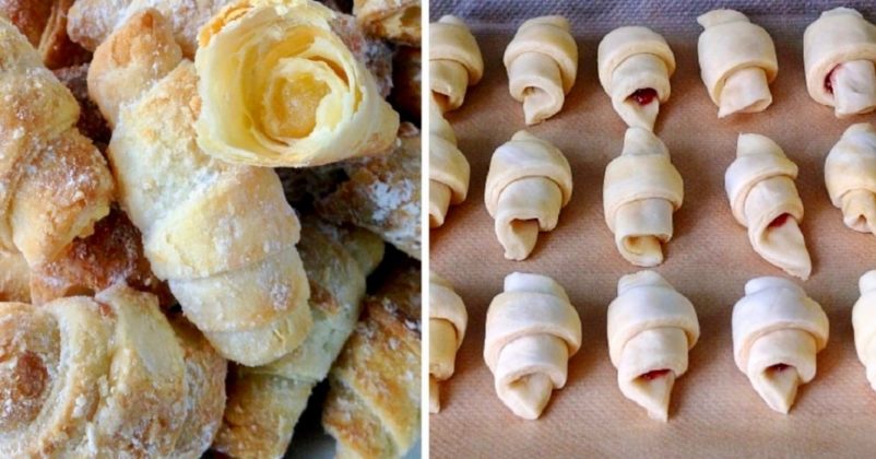 Cornulețe cu smântână și untură - Textură fragedă și gustoasă