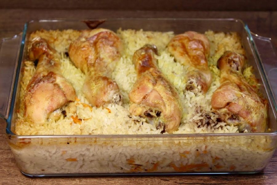 Pilaf cu pulpe de pui