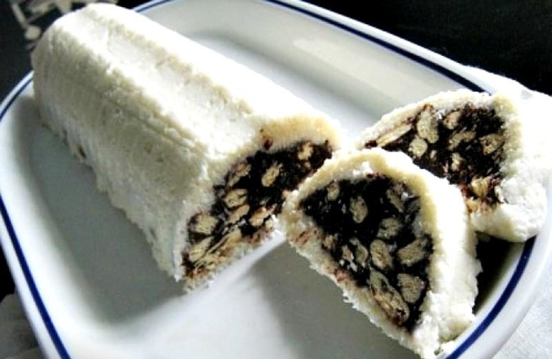 Ruladă de biscuiți cu ciocolată și cocos - Se face în doar 40 min