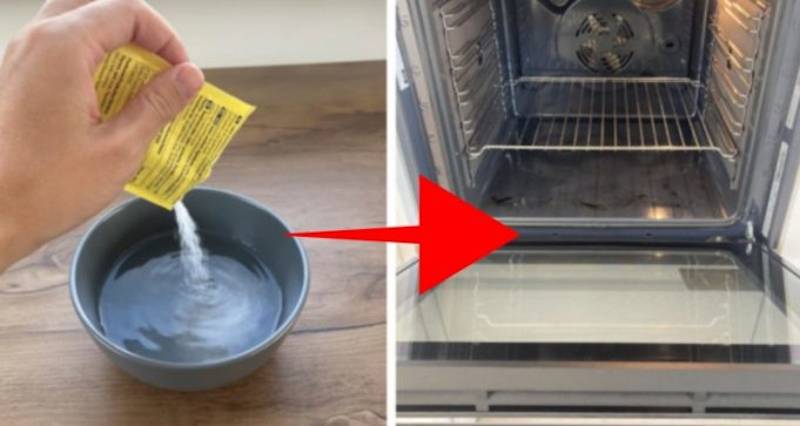 În 4 minute cuptorul va străluci din nou. Nici măcar nu ai nevoie de un burete pentru a elimina grăsimea.