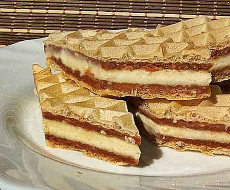 Napolitane cu lapte praf și cremă de biscuiți - Se prepară imediat și este delicios