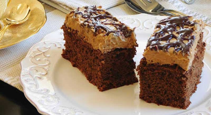 O negresă gustoasă preparată cu lapte condensat si cremă de nuci