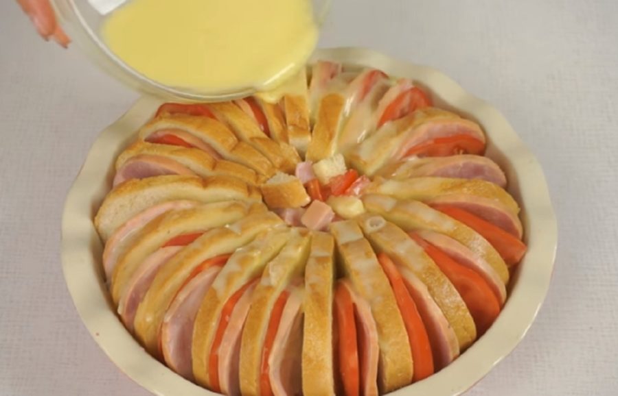 Pâine cu șuncă și cașcaval - Rețetă delicioasă