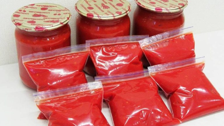 Pastă de tomate făcută acasă - este foarte gustoasă și sănătoasă