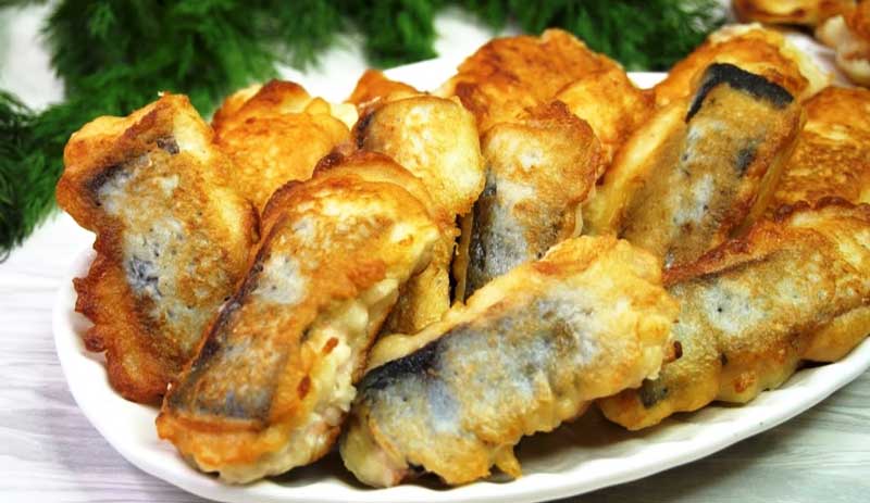 Așa fac eu peștele prăjit: în crustă de aluat cu ceapă