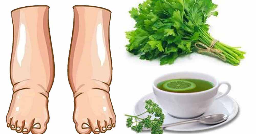 Acest ceai preparat în casă tratează picioarele umflate în câteva zile