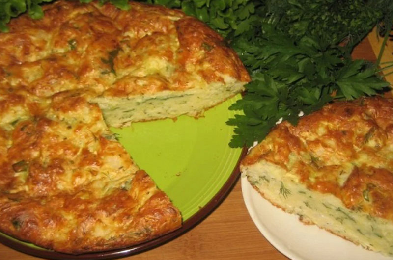 Plăcintă aperitiv pe bază de dovlecei - Nu o vei mai face altfel