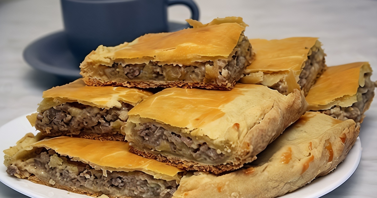 Plăcintă de post cu cartofi - o rețetă ușoară și gustoasă