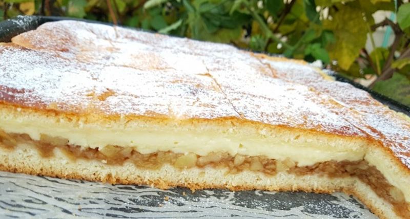 Plăcintă cu budincă de vanilie și mere - un desert delicios pe care nu-l poate refuza nimeni