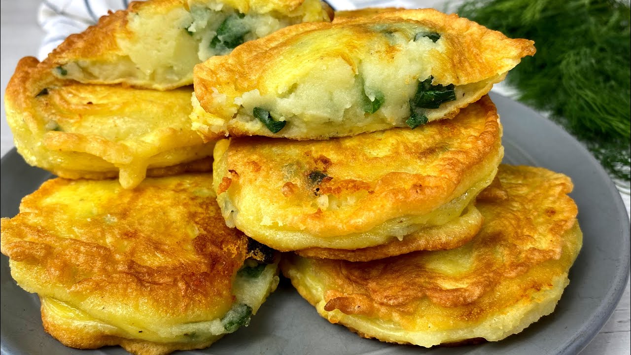 Plăcințele de POST cu  cartofi și mărar - Pufoase