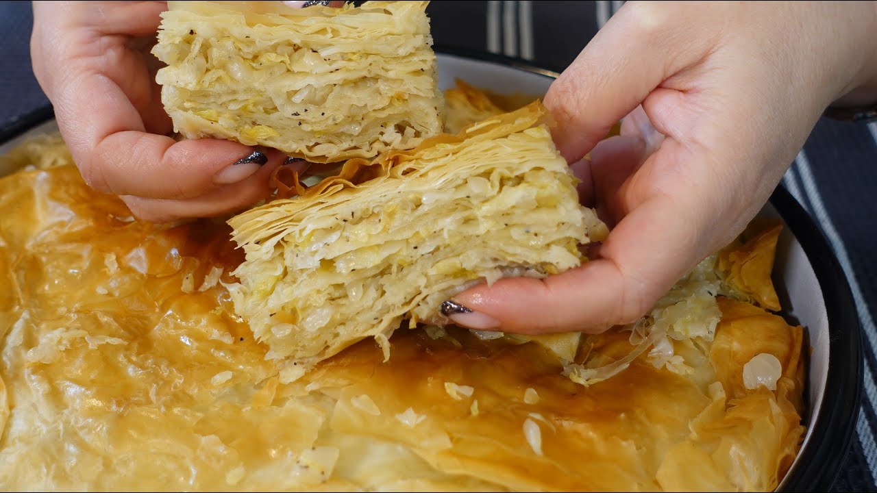 Plăcințele nedospite cu varză - Nu am cuvinte cât sunt de bune!