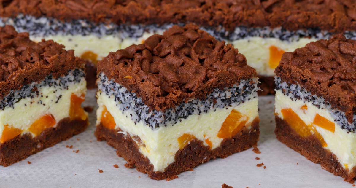 Prăjitură răzuită cu blat de cacao