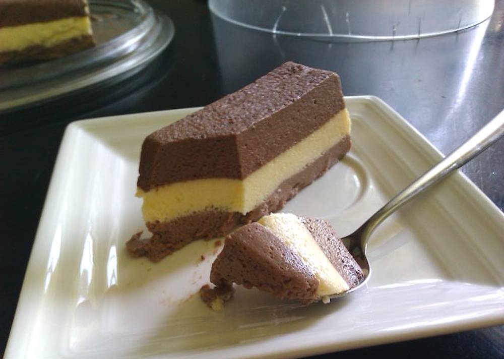 Prăjitură de ciocolată. Un desert ușor și delicios.