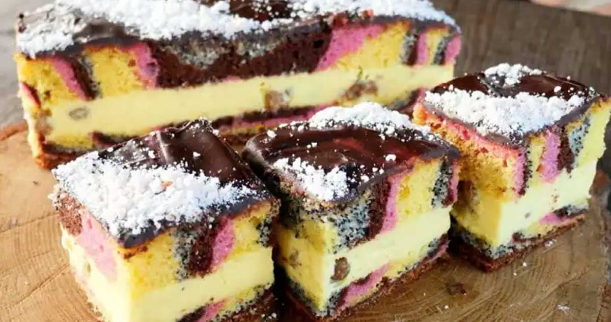 Prăjitura Colorată – un desert pufos