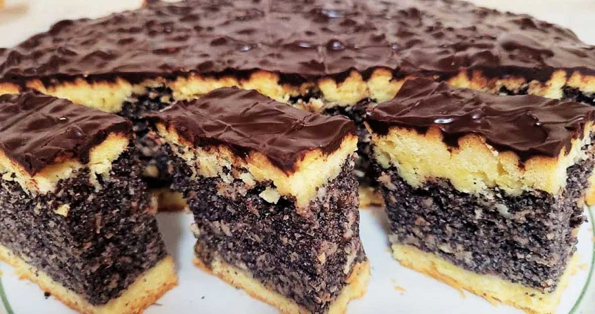 Prăjitură cu mac și ciocolată: o rețetă veche de la soacra mea
