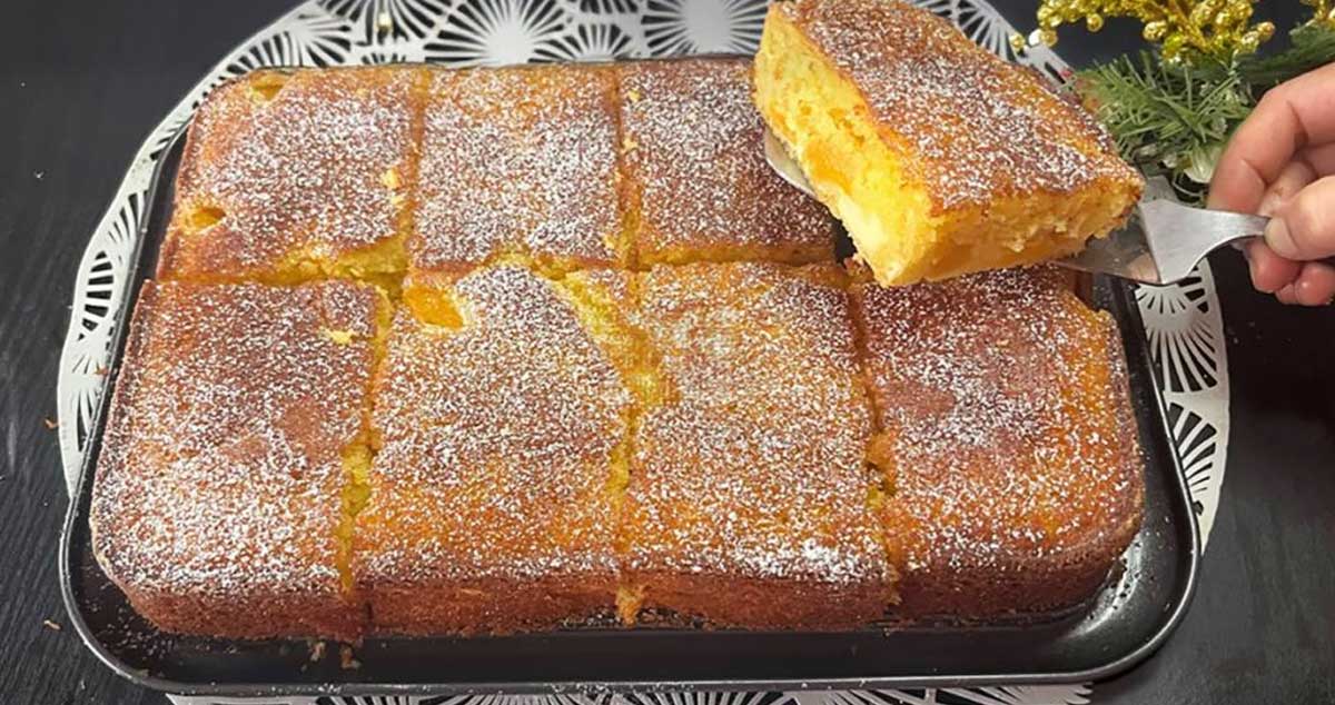 Rețeta buncii de prăjitură cu piersici: rapidă