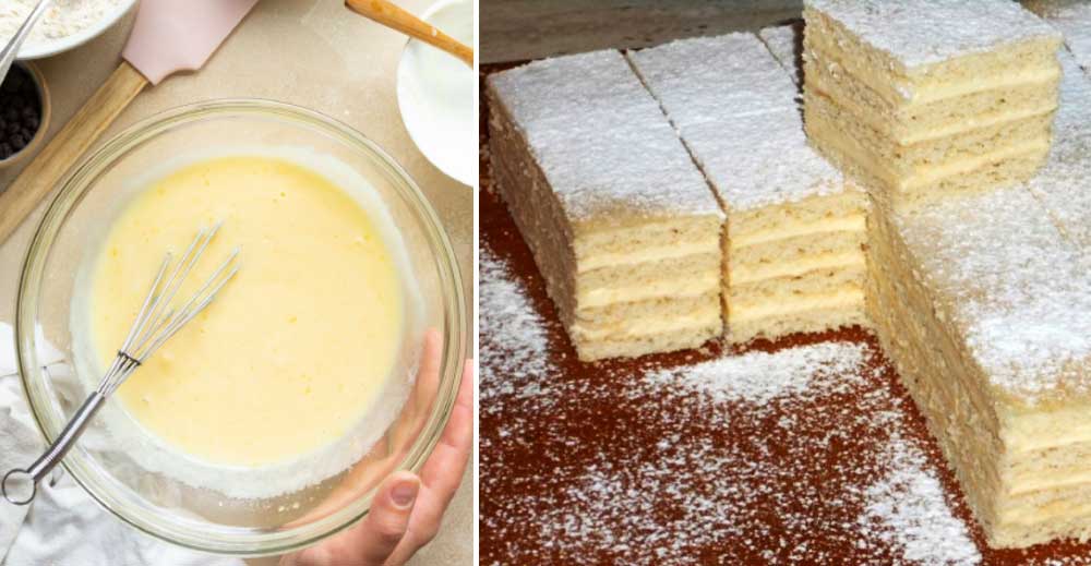 Prăjitură cu UNTURĂ și CREMĂ DE UNT - un DELICIU numai bun de servit MUSAFIRII