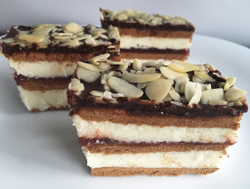 Prăjitură cu gem și cremă de griș - NU necesită coacere