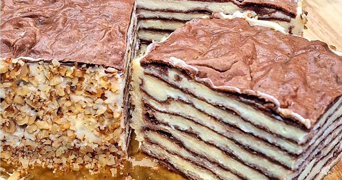 Prăjitură Karpatka - desert polonez după rețeta tradițională