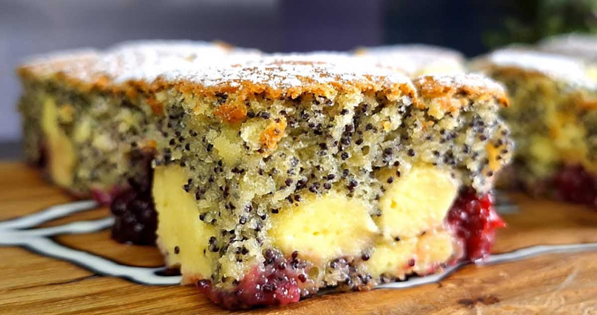 Prăjitură simplă cu mac