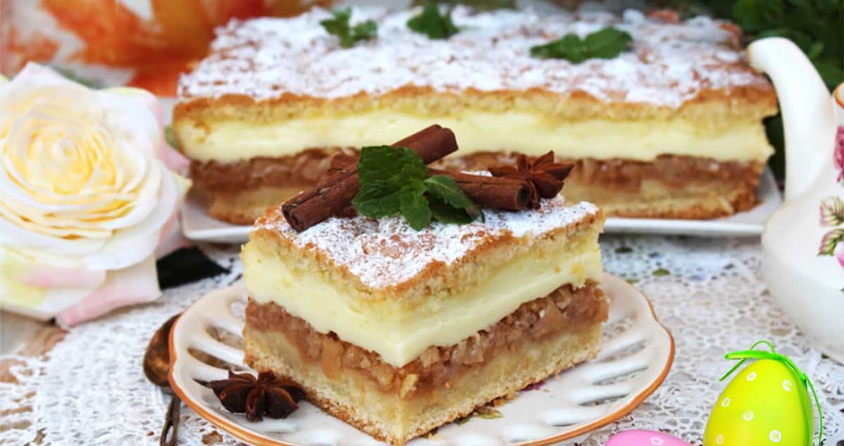 Prăjitură de mere cu budincă: Incredibil de delicioasă și totuși complet simplă!