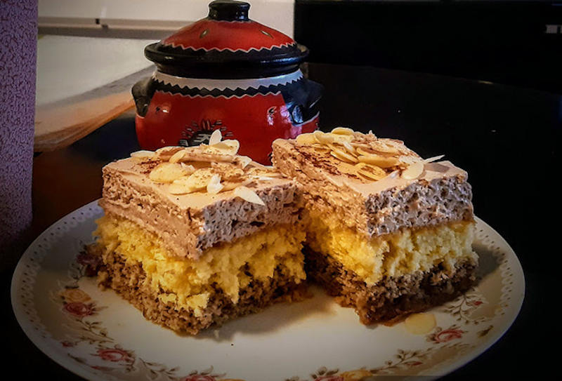 Prăjitură cu nucă și Nutella - un desert gustos