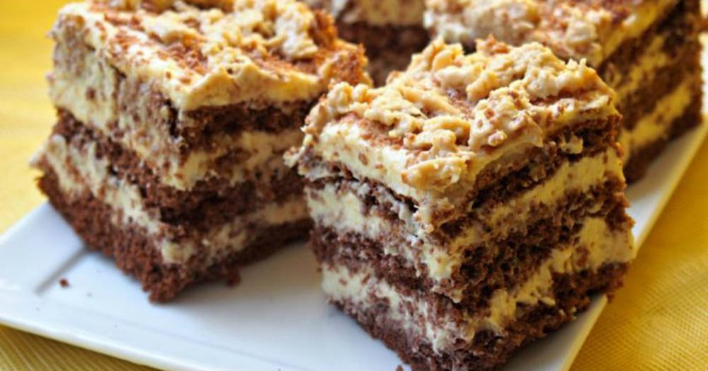 Prăjitură tradițională poloneză - Cu cremă de lapte