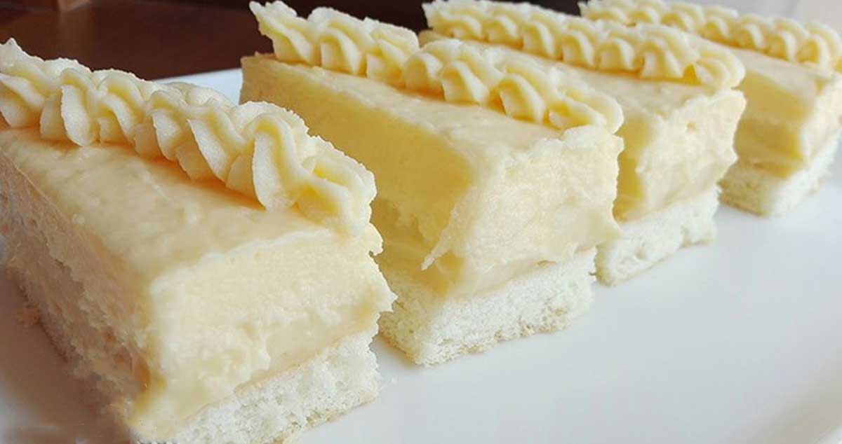 Prăjitură cu cremă de vanilie – perfectă pentru musafiri și pentru cei dragi!