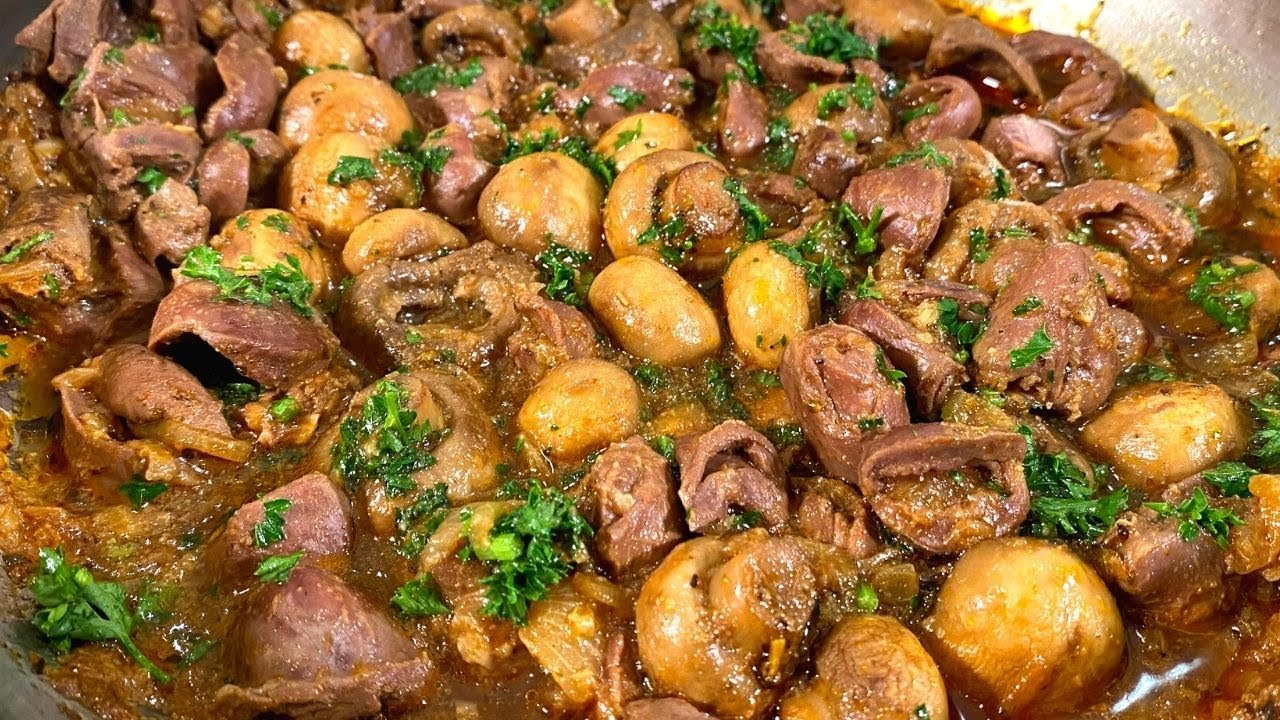 Cea mai gustoasă rețetă din inimi de pui