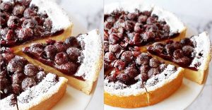 Tartă cu Creşe şi Cremă de Vanilie - 100 g ciocolată albă