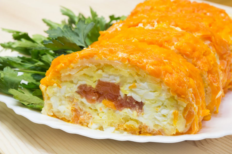 Ruladă regală - Un aperitiv făcut din din legume