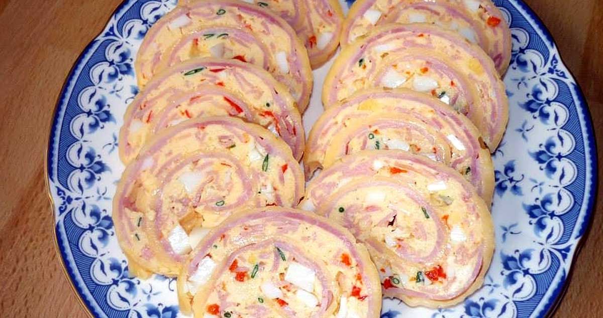 Ruladă de cașcaval cu șuncă – ușor de făcut