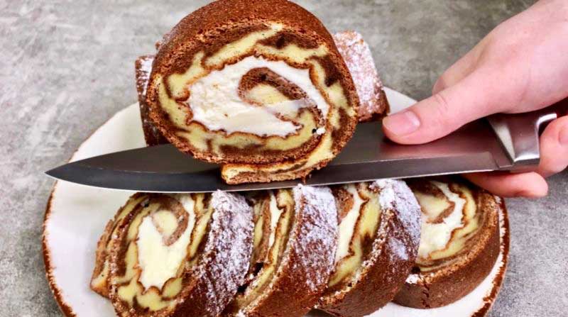 Ruladă zebră cu cremă fină – un desert pe care-l vei pregăti în fiecare weekend!