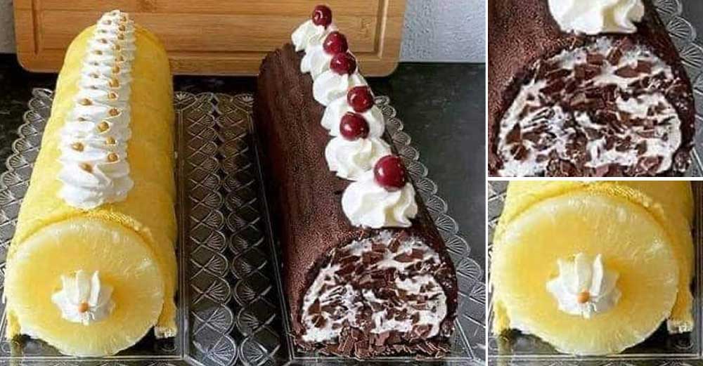 Tort ruladă cu frișcă - Incredibil de delicios! Nimeni nu îți va ghici rețeta!