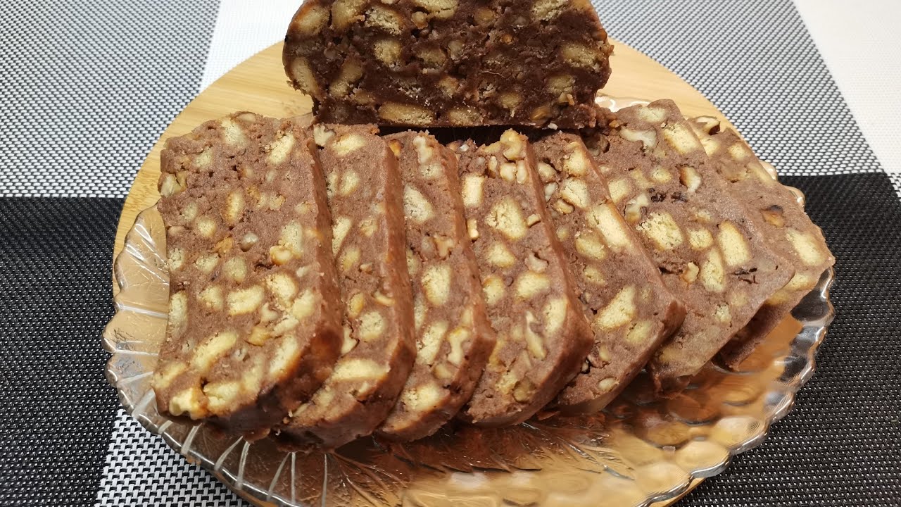 Rețetă de salam de ciocolată cu nici - Simplu și rapid