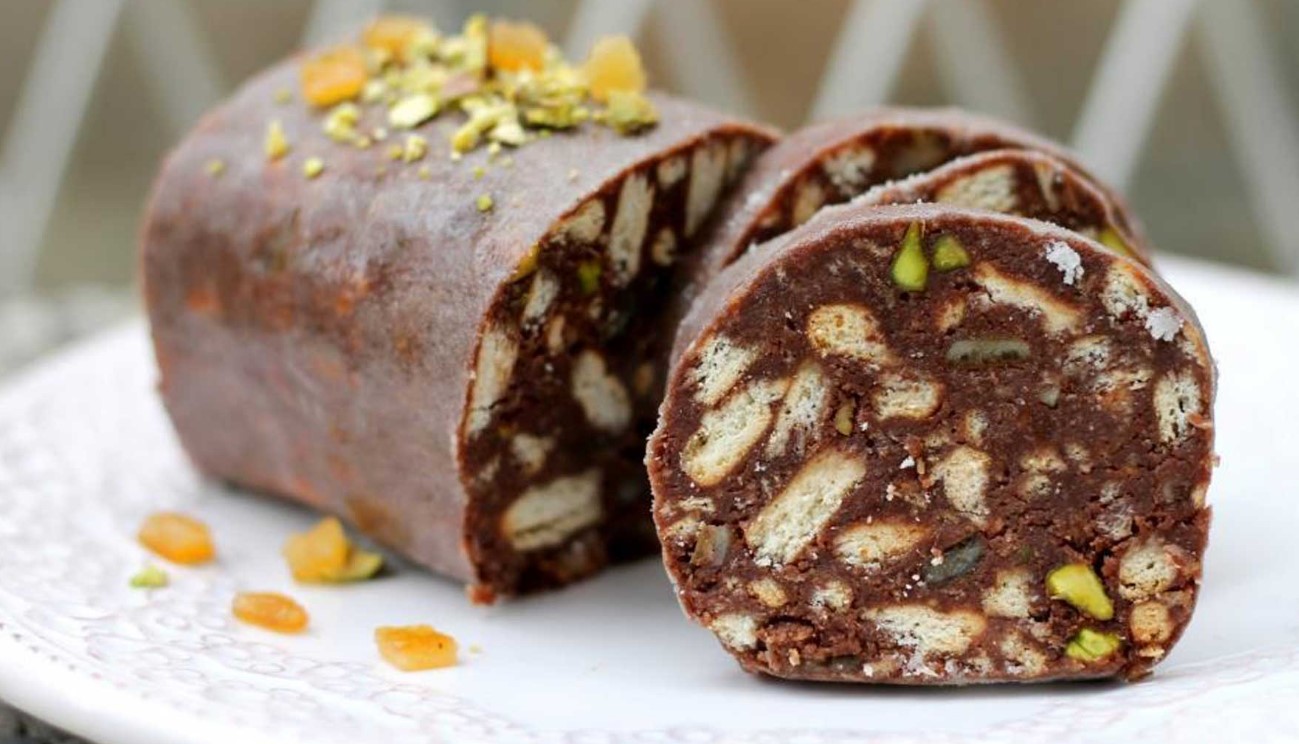 Salam delicios de biscuiți - Una din cele mai simple și delicioase rețete