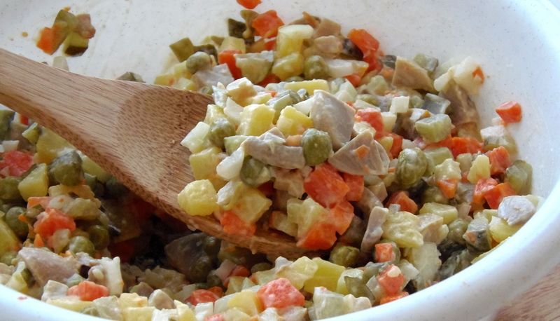 Salată de boeuf fără carne