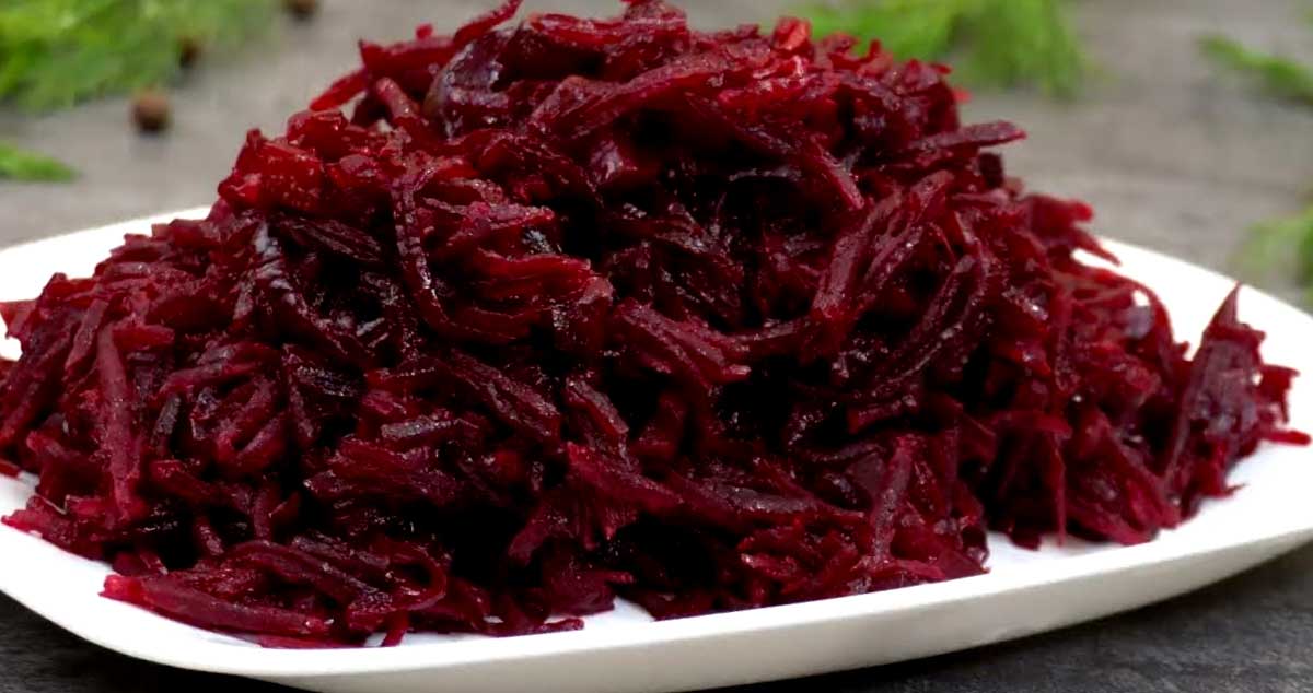 SALATĂ de Sfeclă ROȘIE  –  Așa BUNĂTATE Plină de VITAMINE