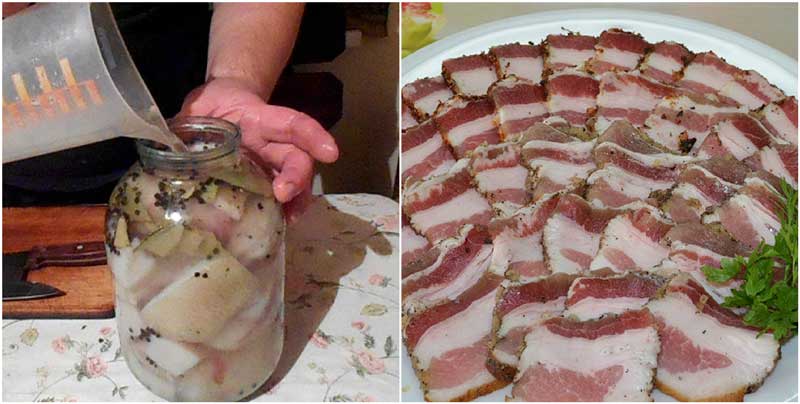 Cea mai gustoasă slănină în saramură