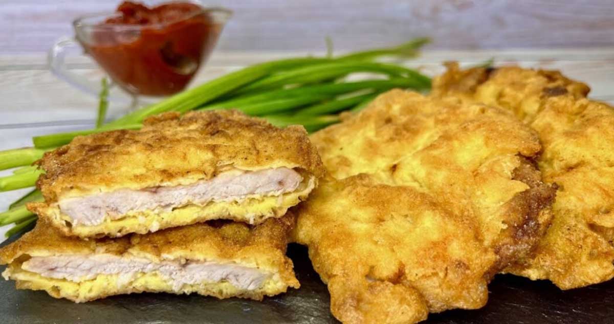 Șnițele din carne de porc – foarte fragede și suculente. Un mic truc