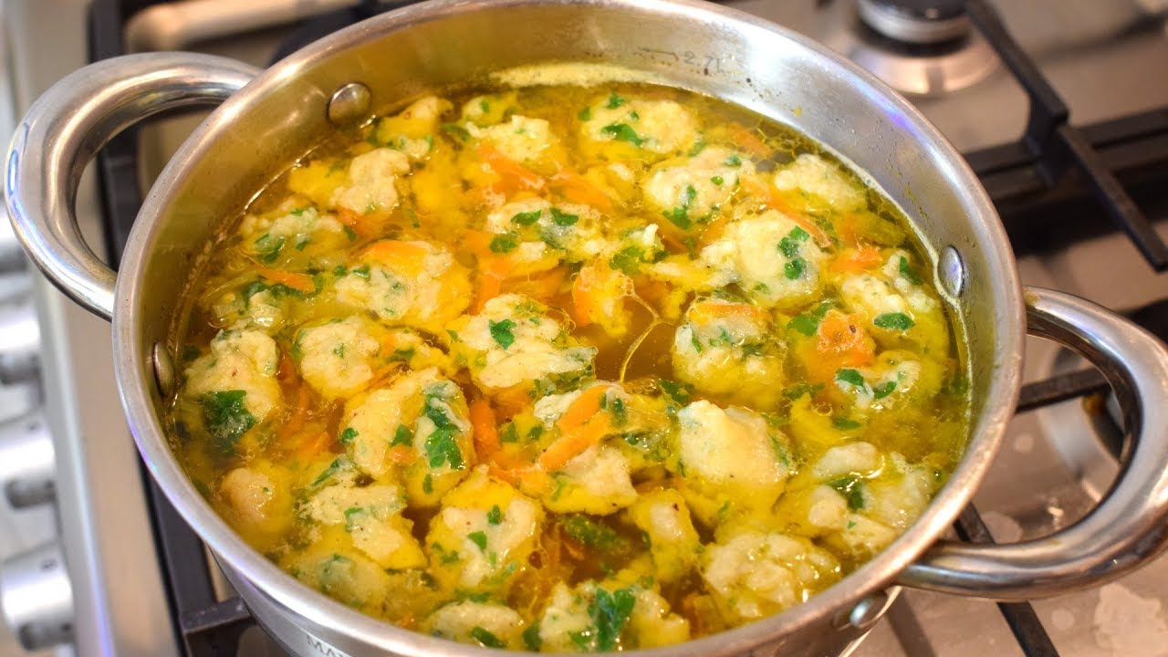 Supă de găluște cu griș - rețetă de post - ușor de făcut și foarte gustoasă