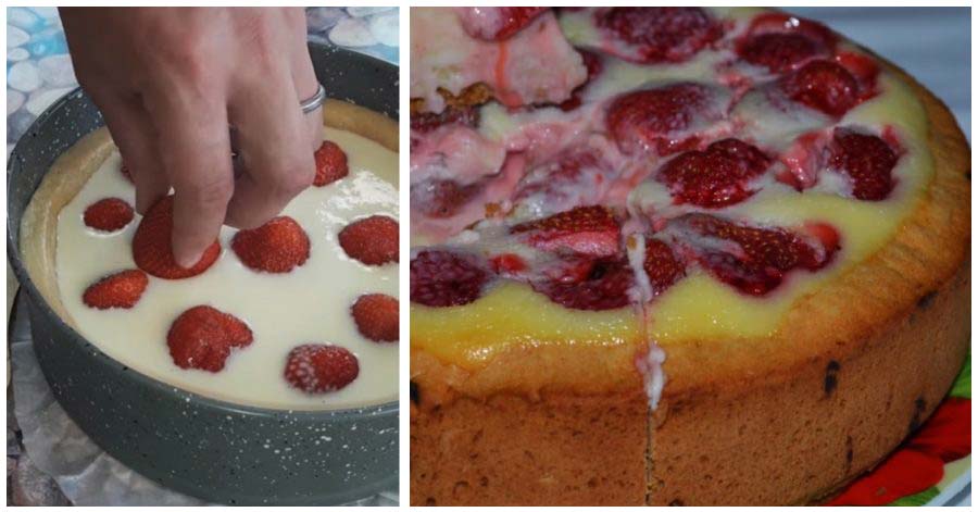 Cea mai delicioasă și cremoasă tartă cu căpșuni smântână și vanilie