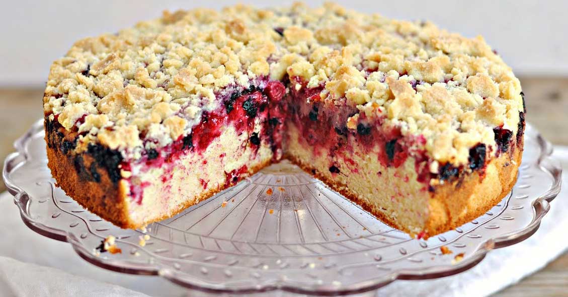 Tartă crumble cu coacăze - un desert simplu