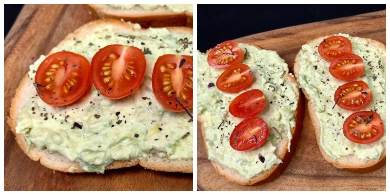 Tartine delicioase pentru un mic dejun sănătos și sățios. Ai nevoie de roșii cherry