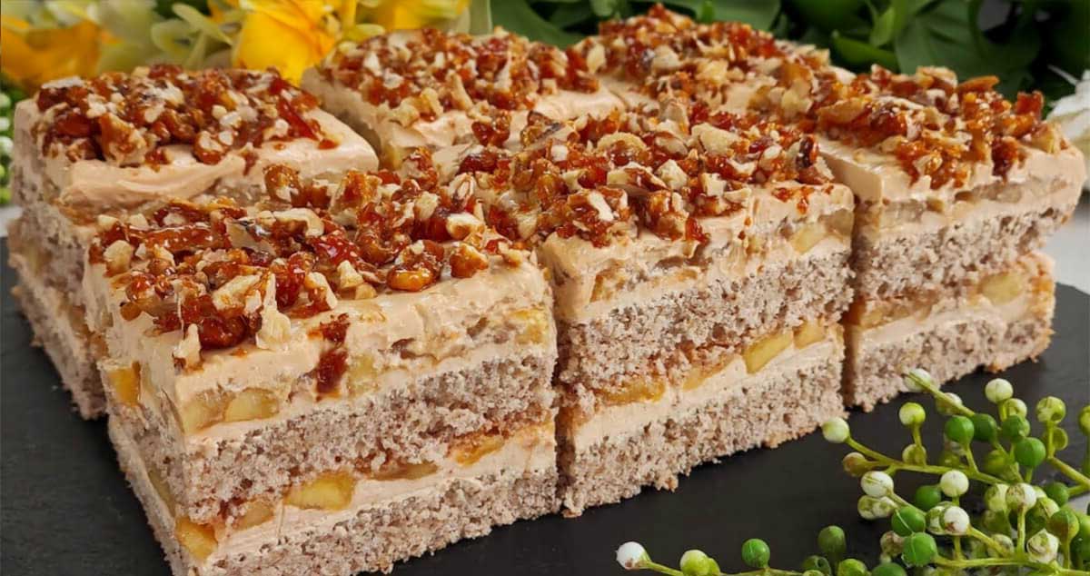 Tort delicios cu pere aromate și nuci delicioase! Cel mai bun tort pe care l-am gustat vreodată!