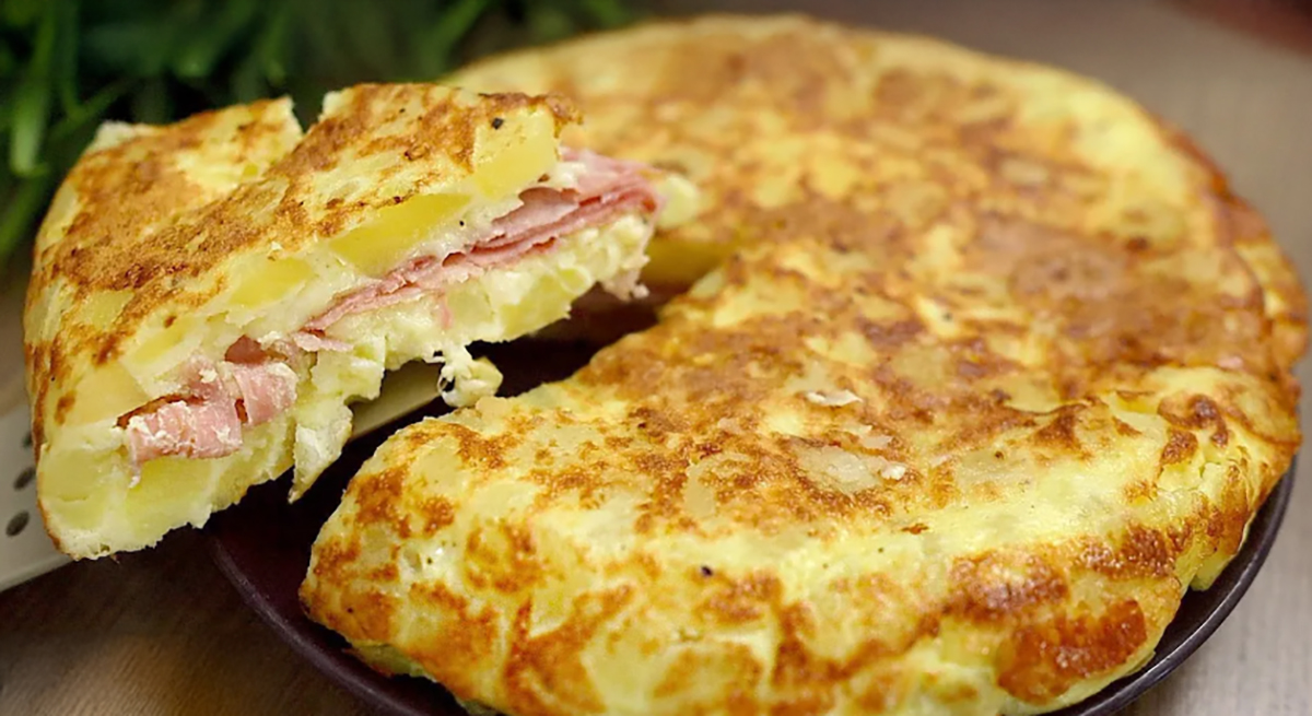 Tortilla de cartofi cu șuncă: Rețetă delicioasă și simplă pentru fiecare zi